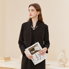 Famecoco无领修身收腰西装短款女士职业正装小西服FAC1AW006 商品缩略图2