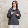 famecoco范可儿连帽落肩休闲卫衣女士前短后长上衣FAC1BL001 商品缩略图2
