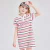 笛莎Deesha 女童连衣裙2024年新款条纹POLO连衣裙 商品缩略图0