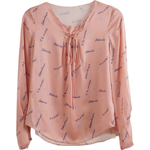 欧芮儿长袖雪纺衫新款长袖雪纺衫女小衫上衣 商品图2