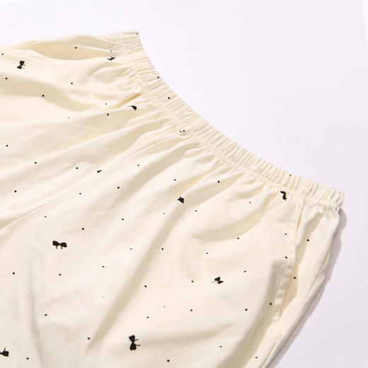 都市丽人生活家居春夏睡衣女32支纯棉单面家居服薄款短袖短裤女士棉质套装LH41B6 商品图8