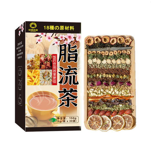 【流脂解腻！窈窕一“夏”】脂流茶十八味中医冬瓜荷叶决明子茶 非减消肚流脂茶，久坐办公/油腻饮食/大吃大喝后来一杯，跟负担说bey。-ry 商品图4