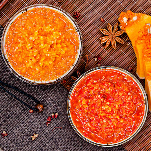 野山椒+黄灯笼辣椒酱150g*2/150g*2*2 二合一组合 辣口不辣喉 厨房调味 商品图1
