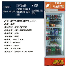 重力识别冷冻售货柜 (380L立式)