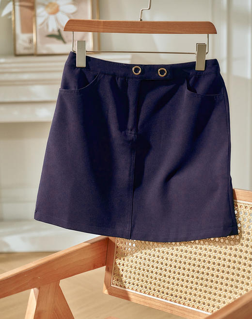 欧芮儿ins半身裙短裙百搭高腰a字裙修身显瘦一步裙 商品图4