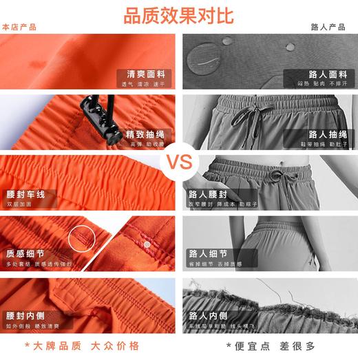 【抽绳束脚跑步健身运动长裤】【防晒速干】高腰宽松休闲运动裤女夏款H241060158 商品图6