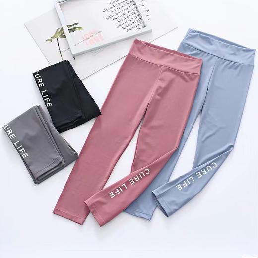 儿童女炫彩弹力紧身运动瑜伽裤鲨鱼裤长裤R23C12、R22207 商品图6