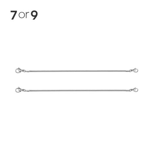 7or9-配饰银色蛇骨秋千链 商品图4