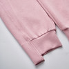 欧芮儿粉色休闲裤女新2021高腰显瘦时尚不规则设计束脚运动裤 商品缩略图4