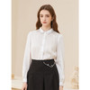 Famecoco范可儿天丝缎感刺绣衬衫女长袖垂感气质衬衣FAC1BH015 商品缩略图3