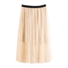 欧芮儿 新款网纱半身裙女 ins超火中长松紧腰百褶裙仙女裙 商品缩略图1