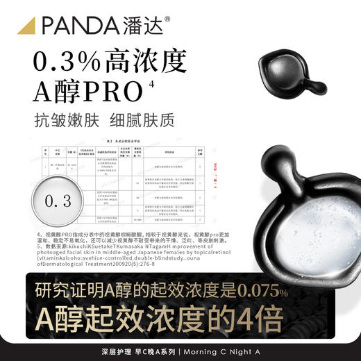 潘达早C晚A油液精华面部抗皱紧致保湿以油养肤 0.3%A醇/10%VCip 商品图1