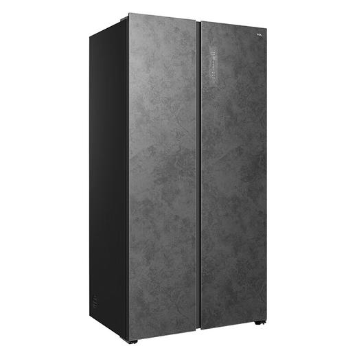 TCL556升纤薄系列大容量对开双开门电冰箱 630mm超薄机身 多点离子杀菌 云岩灰玻璃面板 R556P8-S 商品图2