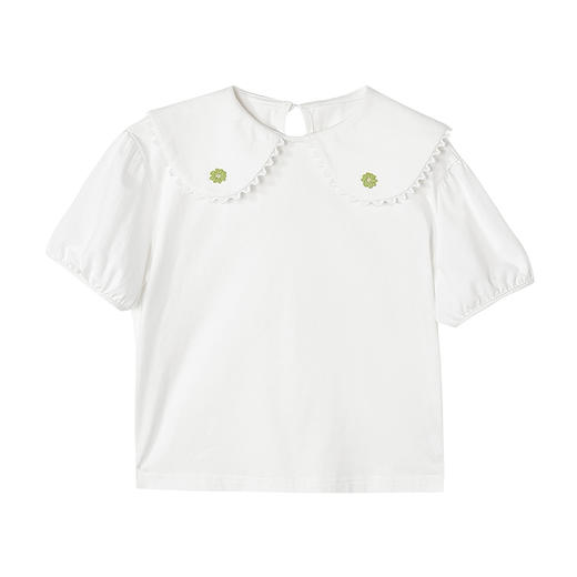 笛莎Deesha T恤2024夏季新款时尚翻领短袖T恤 商品图4