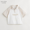 【棉感速干】马克珍妮2024年夏装新款男女童撞色短袖polo衫240323 商品缩略图1