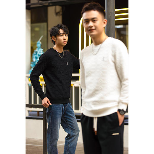 【限时折扣】HX 春秋季圆领卫衣Y106410027101/02 商品图1