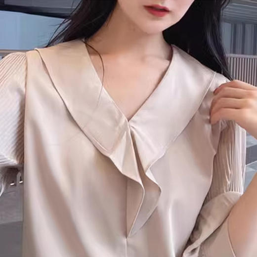 裁缝学苑AS37荷叶边v领雪纺衬衫纸样女装短袖夏季新款上衣t恤打板 商品图4