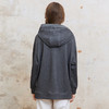 famecoco范可儿连帽落肩休闲卫衣女士前短后长上衣FAC1BL001 商品缩略图3