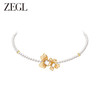 ZEGL设计师橘子花海系列人造珍珠项链女款2024新款花朵锁骨链饰品 商品缩略图4