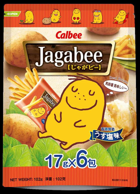 Jagabee 감자튀김 오리지날 17g * 6