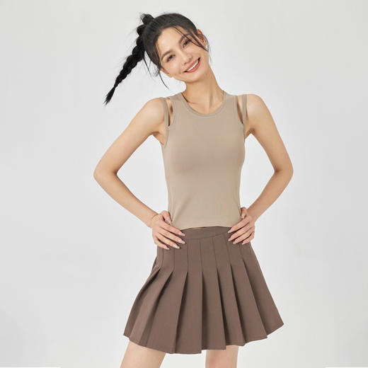 Leorrey/乐拉双肩带固定杯透气百搭时尚运动背心 商品图1