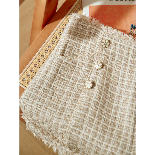 欧芮儿高腰短裤女欧芮儿春装新款宽松显瘦港味直筒休闲裤坠感阔腿裤 商品图2