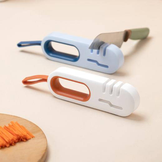 新款厨房四合一家用快速磨刀器！硅胶挂带悬挂收纳 商品图2