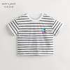 马克珍妮男童机器人条纹短袖T恤儿童宽松纯棉上衣夏装新款240531 商品缩略图1