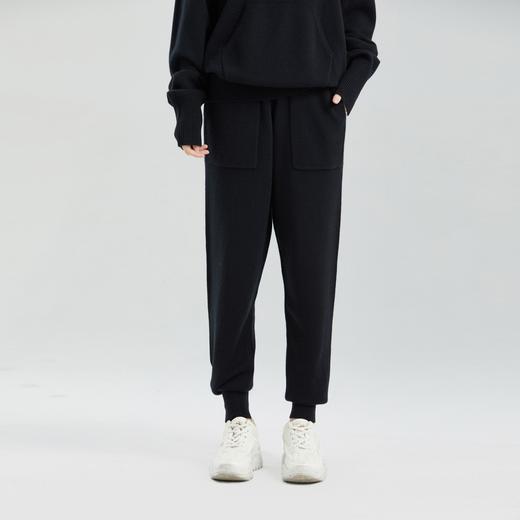 东黎 • 小山羊绒秋冬保暖运动中性风小脚羊绒裤  21A04 商品图2