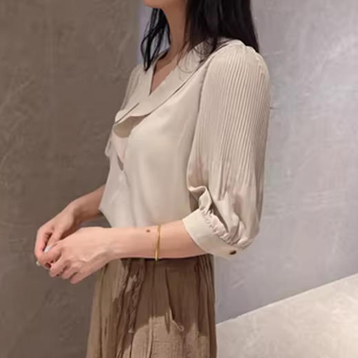 裁缝学苑AS37荷叶边v领雪纺衬衫纸样女装短袖夏季新款上衣t恤打板 商品图1