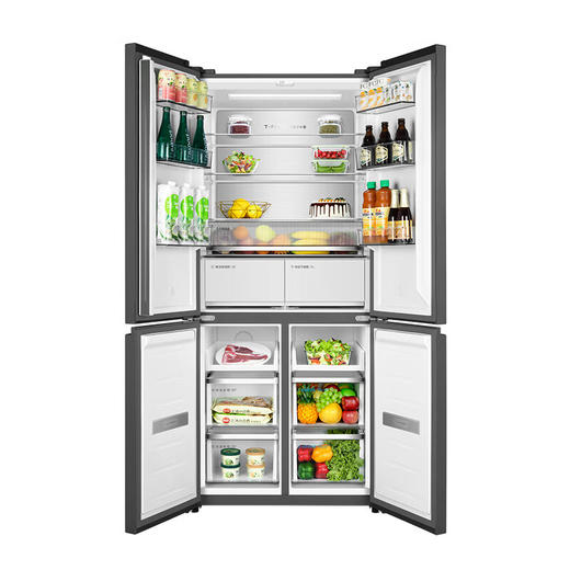 TCL460升十字双开门四门58厘米超薄嵌入大容量家用冰箱一级变频 零缝隙嵌入 多点离子杀菌R460P12-UQ 商品图6