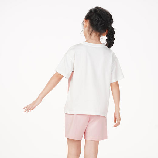 都市丽人眯雅佳生活家居春夏睡衣男女童32支纯棉单面家居服薄款短袖短裤童装棉质套装JH42A5 商品图5