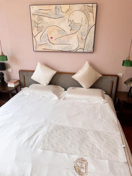 超舒服！香g客定线下篙端款！140支超细匹马棉四件套，“棉中软黄金”长纤维不易起球g纯顺丝滑细腻有光泽，春夏换季自住款床品分享，触感柔软丝滑亲肤！四季适用 花花品质生活好物分享 商品图8