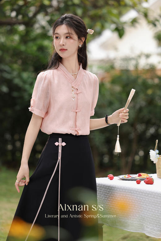 【65折秒杀】鹿向南《花间酒》新中式半身裙L35012 商品图5