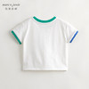 【凉感透气】马克珍妮男童机器人撞色短袖T恤儿童上衣夏装240509 商品缩略图1