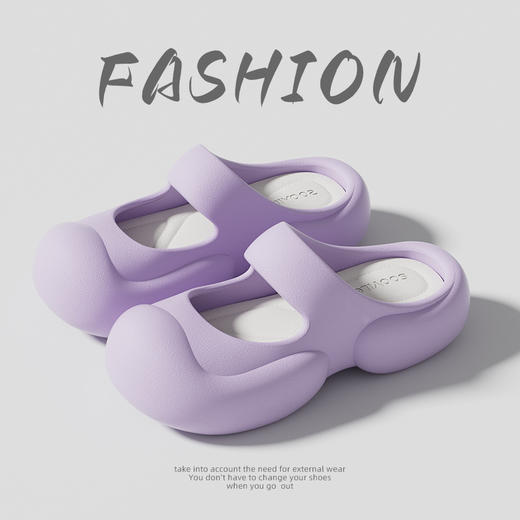 【踩屎感包头拖鞋，真的太软啦】与夏天只差一只新款洞洞鞋，外穿增高厚底防滑，沙滩踩屎感凉拖鞋QQ 商品图8