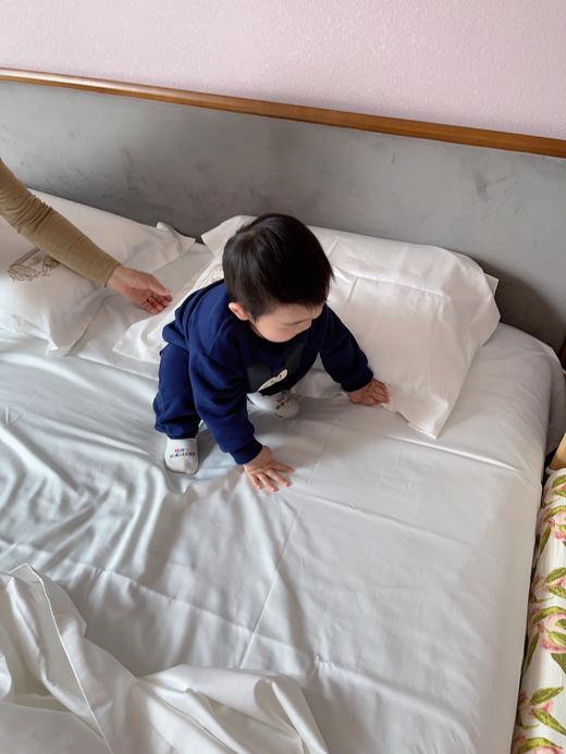 超舒服！香g客定线下篙端款！140支超细匹马棉四件套，“棉中软黄金”长纤维不易起球g纯顺丝滑细腻有光泽，春夏换季自住款床品分享，触感柔软丝滑亲肤！四季适用 花花品质生活好物分享 商品图14