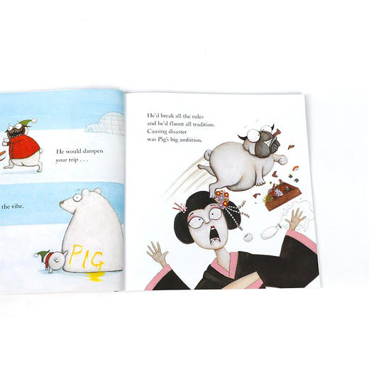 英文原版 Pig The Tourist (With Storyplus)巴哥犬猪猪系列：旅游儿童幽默搞笑图画故事书 Scholastic出版平装绘本 商品图3