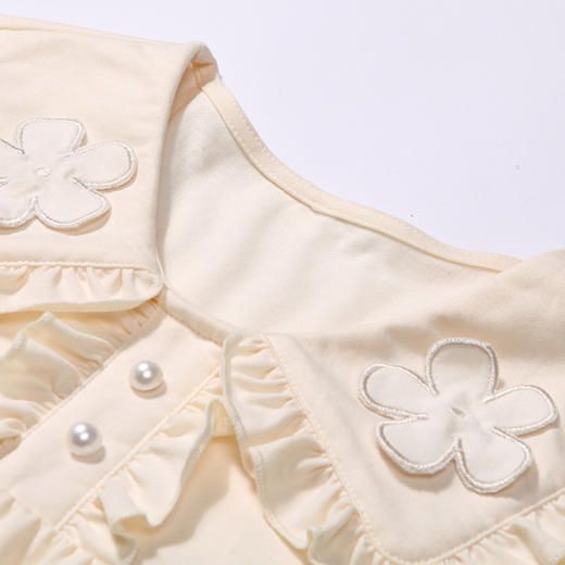 都市丽人亲情蜜语眯雅佳生活家居春夏睡衣女童凉感无尘棉家居服薄款短袖裙童装无尘棉裙装JH49A4 商品图5