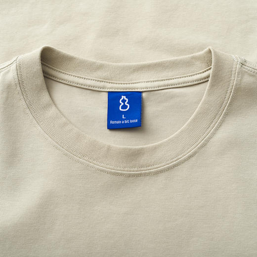 chichaqu宽松休闲百搭凉感棉混纺圆领长袖T恤 商品图4