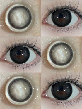 pfgirlcon半年抛美瞳 黑糖布丁 14.5mm