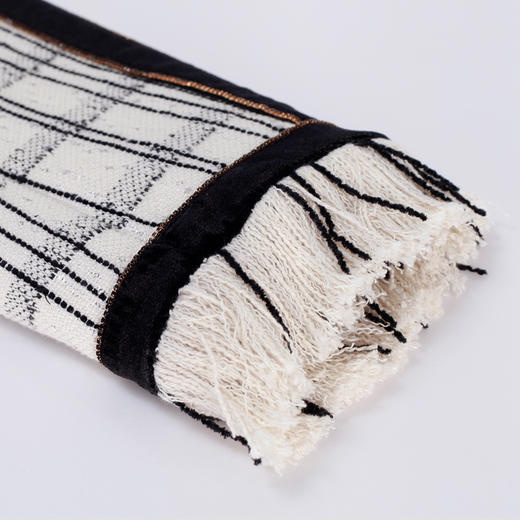 MC108斯尔丽两件套时尚格纹袖口毛边设计小香风拉链女式套装 商品图5