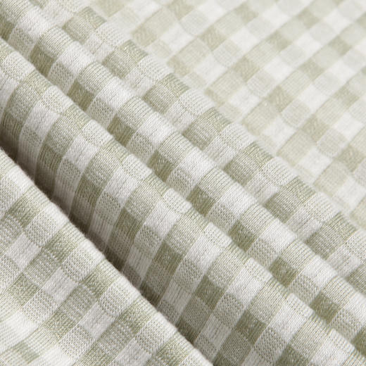 都市丽人生活家居春夏睡衣女针织人棉提花家居服薄款短袖短裤女士针织套装LH41C3 商品图5