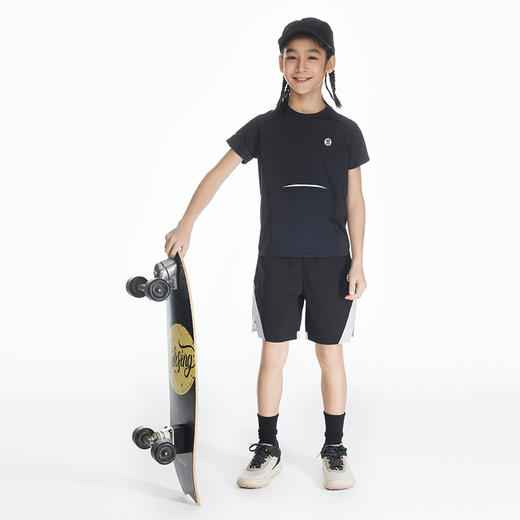 onmygame【黑武士】男童t恤夏季圆领上衣儿童短袖新款凉感运动服 商品图3