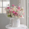 《春之梦境》蝴蝶兰粉雪山玫瑰粉白色系大号抱抱桶 商品缩略图4