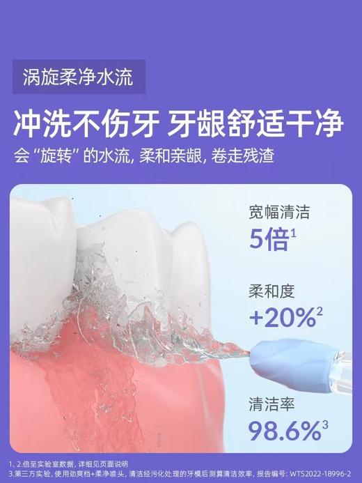 倍至胶囊冲牙器二代升级款 涡旋柔净水流 更净更舒适 商品图3