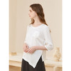 Famecoco手工刺绣不规则t恤女款七分袖圆领宽松上衣FAC1BB003 商品缩略图2