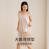 金三塔真丝睡裙女100%桑蚕丝宽松圆领蕾丝拼接可外穿家居服睡衣  YSFEB305 商品缩略图3