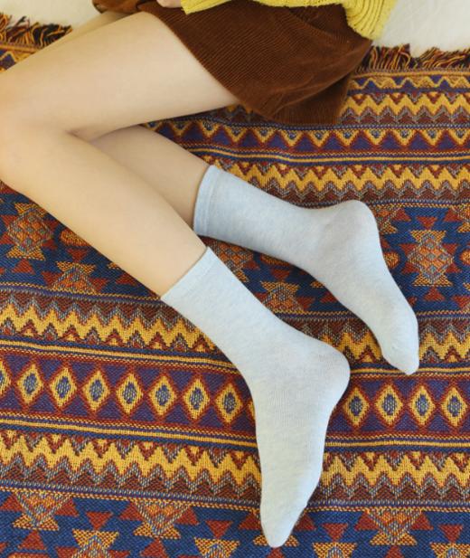 老米优品🎈福利！！性价比款~「10双装！糖果色」女士棉袜纯色棉高腰中筒女士棉袜子秋冬款礼品袜子配饰 商品图7