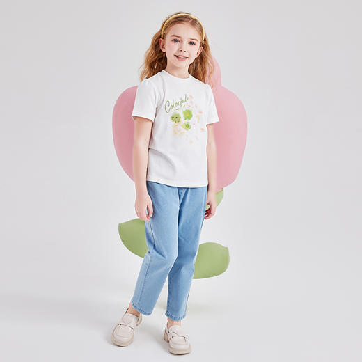 笛莎Deesha T恤2024夏季新款时尚满印短袖T恤 商品图2